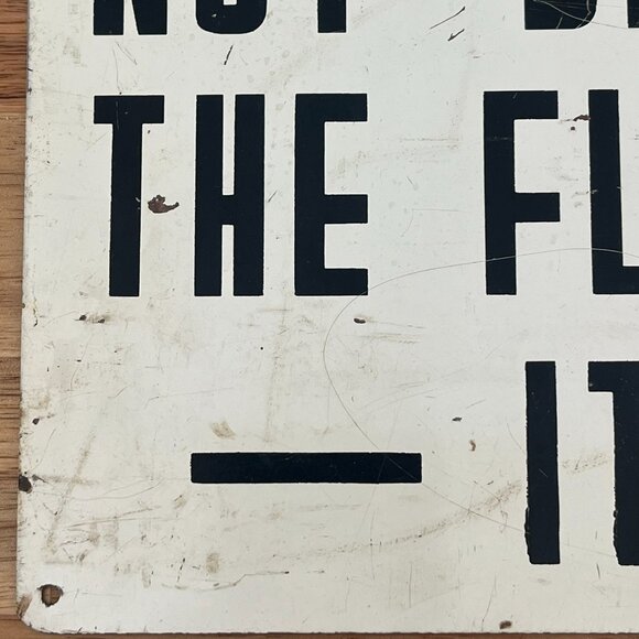 Vtg Safety First Tin Metal Sign Industrial Work Advertising Ready Made Sign Co - Picture 3 of 8